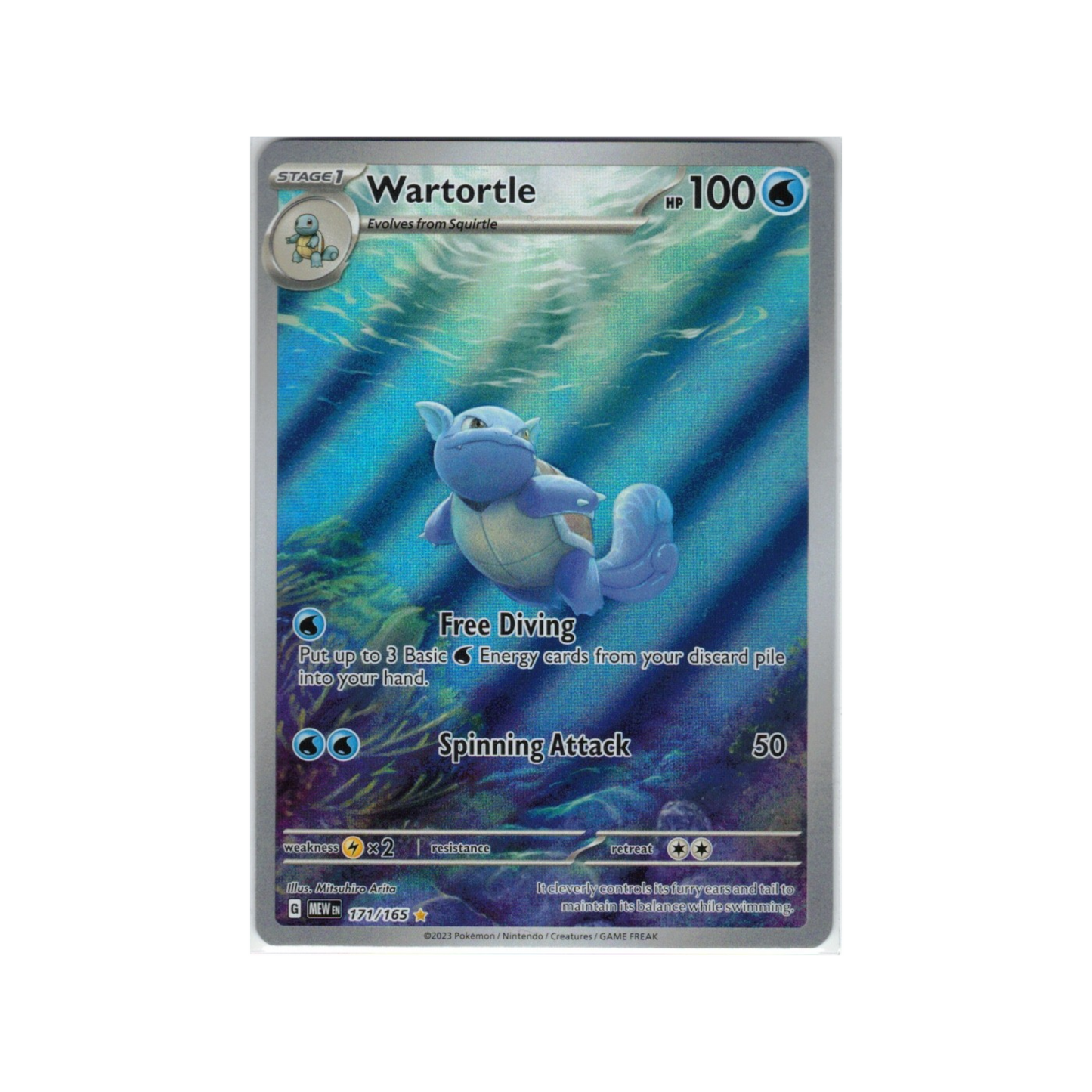Wartortle 171/165 IR MEW • Single EN